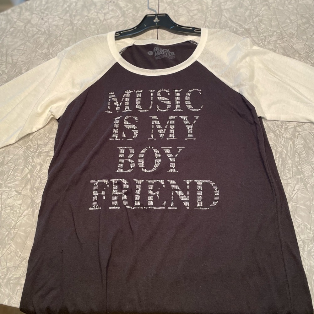 Vintage Music is my Boyfriend baseball tshirt